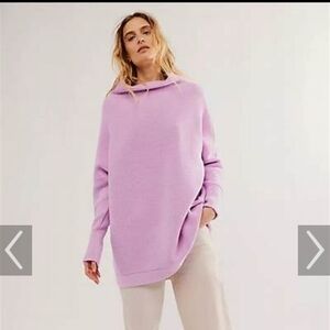 NWT Free People Ottoman Slouchy Tunic In Lilac